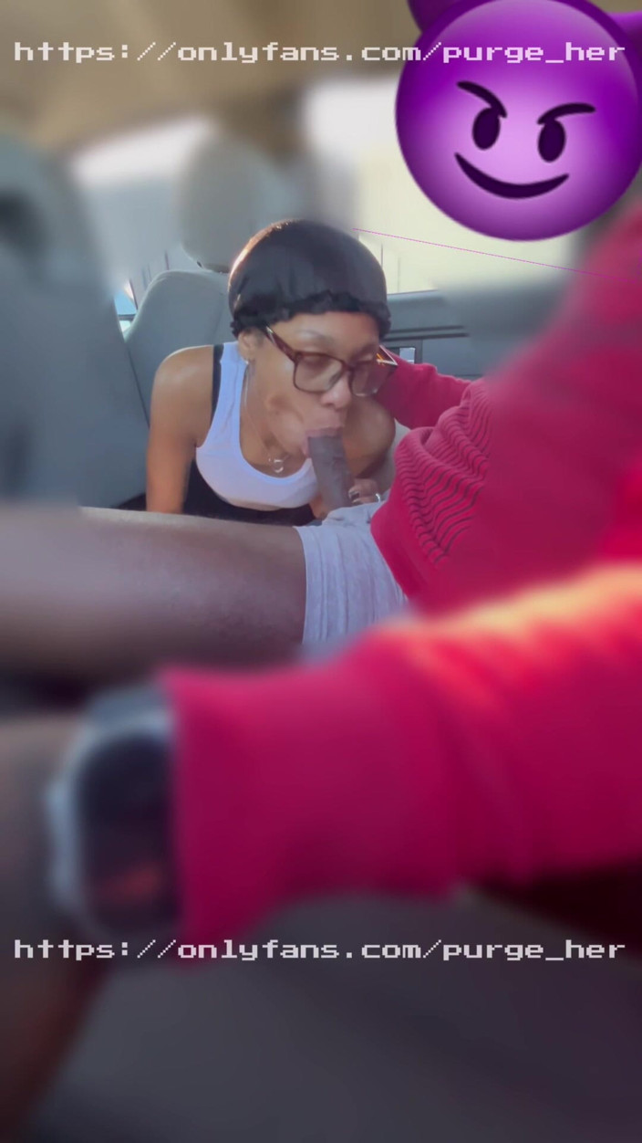 Purge_her: Pretty Four Eyed Girl Gets Cum in Her Mouth