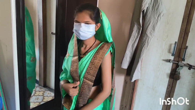 Desishycouple: Indian Wife Getting Ready in Green Saree Part 2