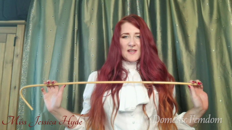 Domestic femdom: If I see you here again