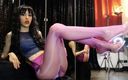 Rebecca Diamante: Shiny Pink Pantyhose Worship