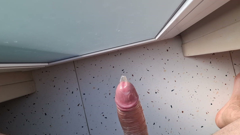 Spacey Dimka: Masturbating with a Condom for a Subscriber