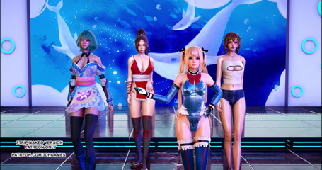 3D-Hentai Games: Лалал гарячий танець DOA Mai Shiranui Марі Роуз Місакі Тамакі