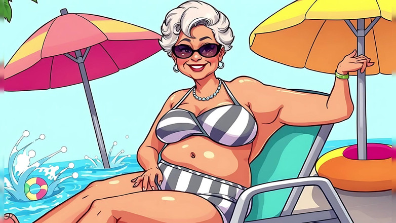 AI Porn: Cartoon Bikini Dojrzewa (nie nago)