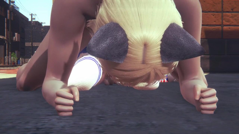 Yaoitube: Yaoi Femboy - Pinky masturbează un cat boy