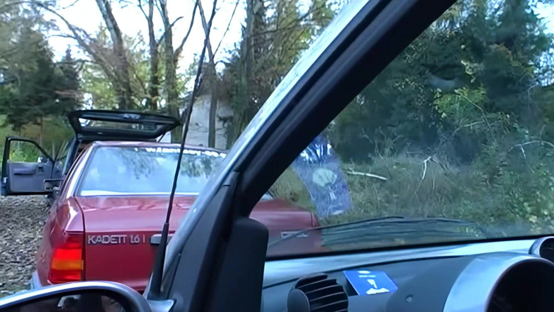 DEUTSCHLAN PORNO XXX: Horny Sluts Sucking Cock in Car - Wild Group Sex Orgy