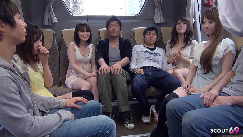 Asian porn collection: Uncensored Full JAV Group Sex Orgy with Skinny Japanese Teens...