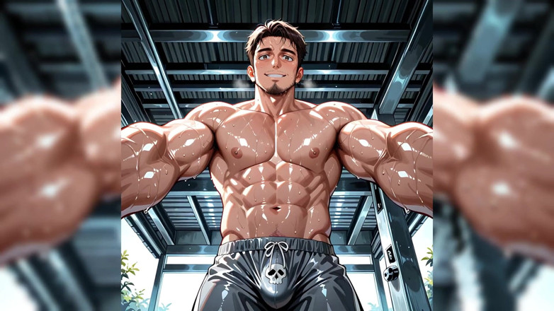 Erotic Man: Ai männer mit riesigen muskeln