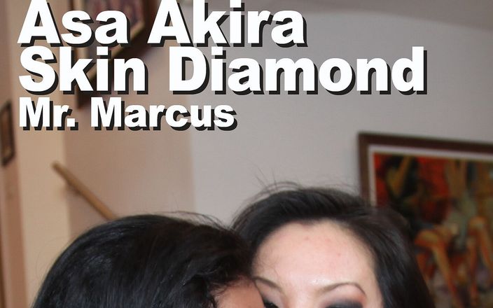 Edge Interactive Publishing: Asa Akira &amp;amp; Skin Diamond &amp;amp; Mr. Marcus thổi kèn đôi khi bắn...