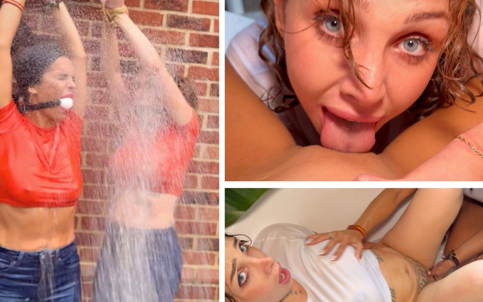 Latina Fetish: Basah dan terikat. Kiki Daniels dan Latina Dalam Perhambaan Penggangguan...