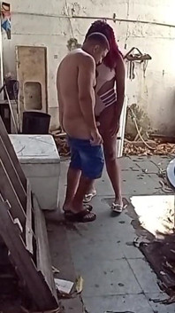 Putting It Hot on the Cleaning Lady in the Backyard