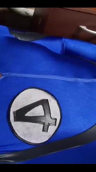Fantastische vier cosplay-masturbation