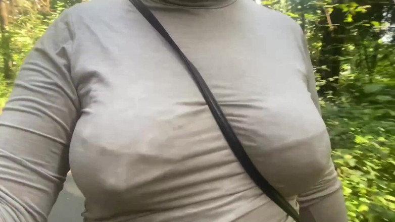 Mary Di: Walking in the city park, I pulled out my boobs....
