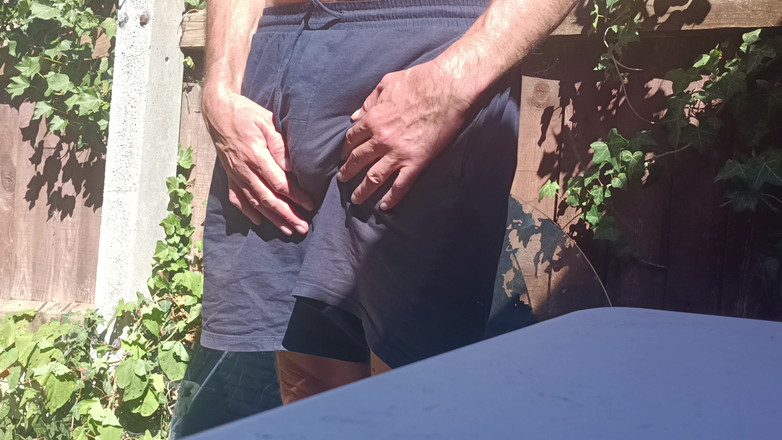 Rockardglans: Masturbare goală în aer liber, masturbare cu pulă mare, tachinare, cumming -...