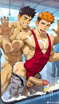 Huge Cock Muscular Gay Fuck