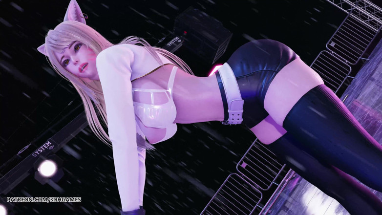 3D-Hentai Games: [MMD] hyolyn - 说我的名字 ahri 脱衣舞英雄联盟 4k 60fps