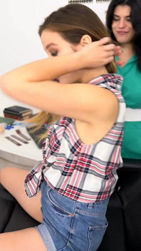 Downblouse, dentiste - coaching masturbatoire
