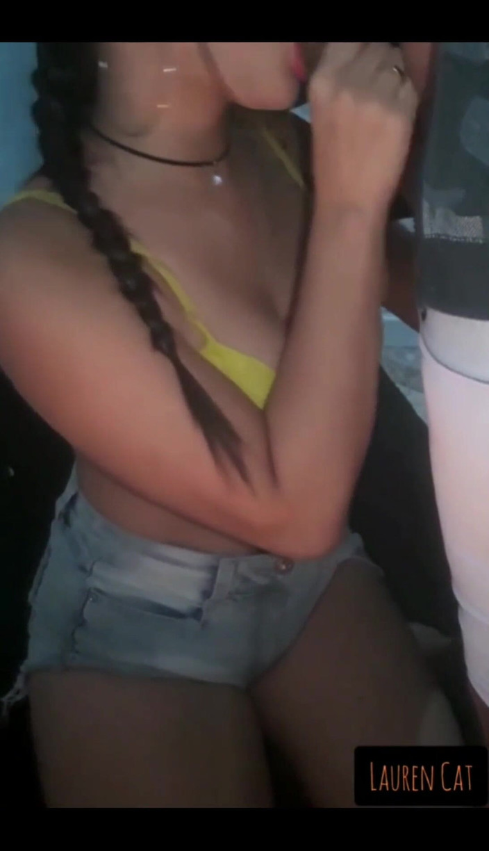 Lauren Cat: Она обожает принимать сперму в рот