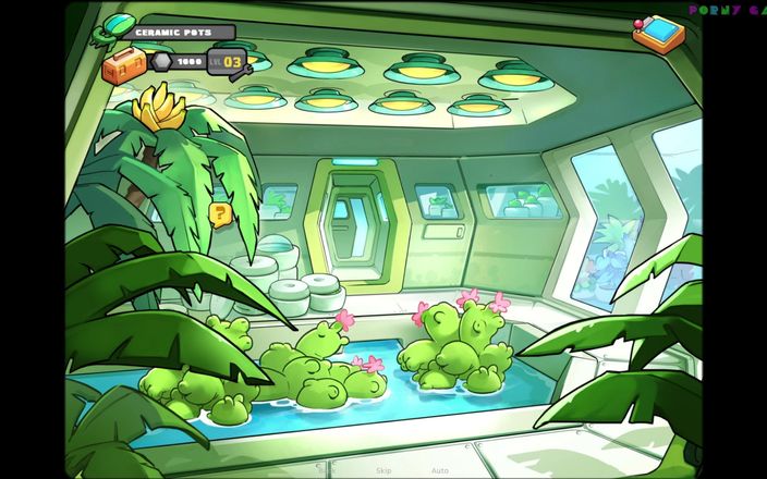 Porny Games: Uzay kurtarma: pembe kod (v12.5) - güzel dövmeli motorcu kız