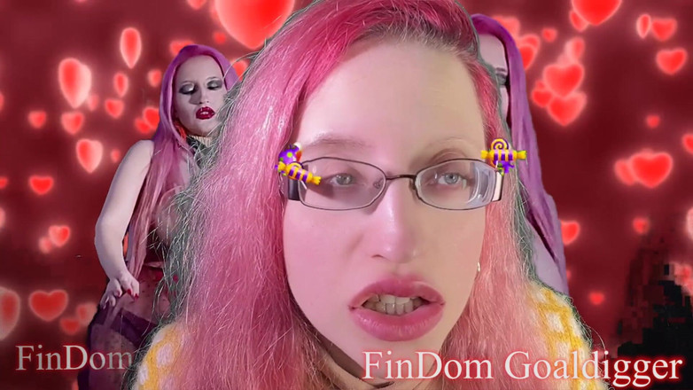 FinDom Goaldigger: Orange lippenstift-transformation für den pullover