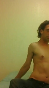 Topless Transgirl Trying to Rotate Arms 360