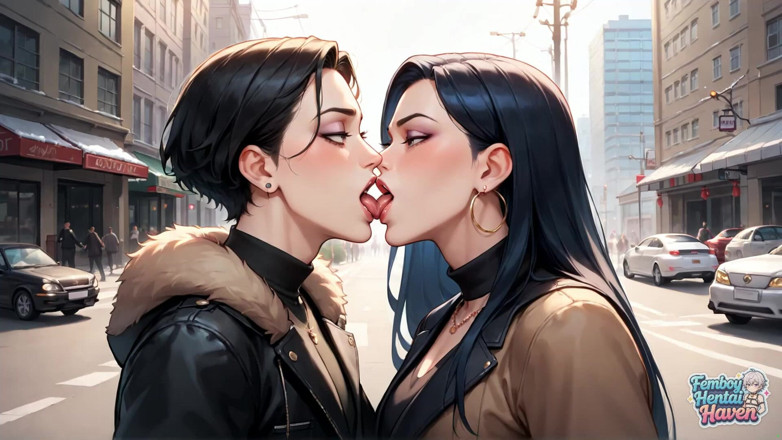 Femboy Hentai Haven: Transvestite Thrills on City Street's Anal Bliss XXX!