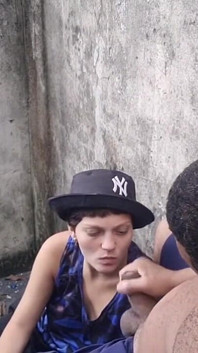 I Put the Lesbian on to Pay for a Blowjob on the Stairs.