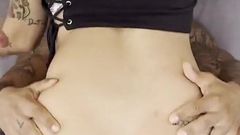 Hot Threesome with Spanish Babe Michu Wars with Facial Cumshot.