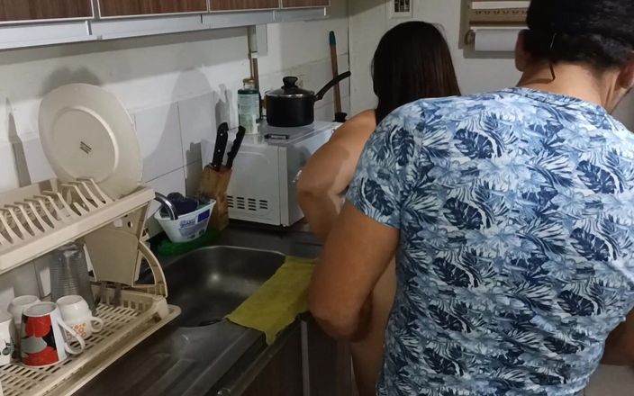 Mike Franco: Latina Stepsister Fucks with Her Stepcousin in the Kitchen - Cum...