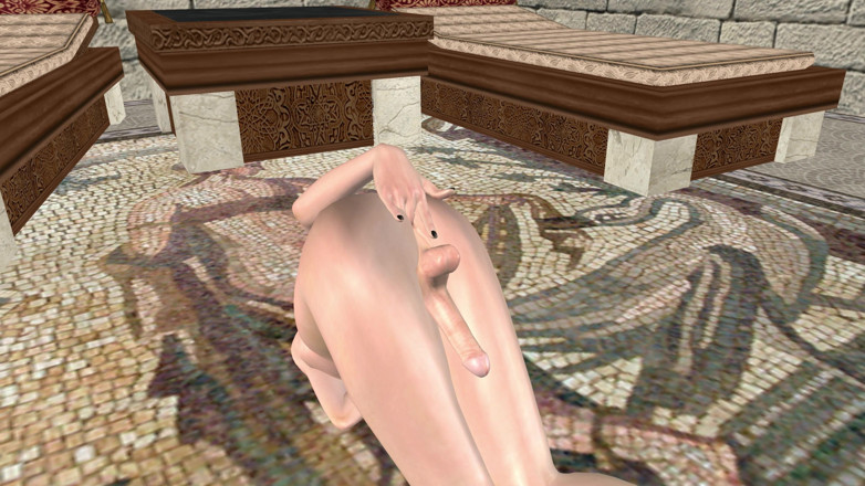 TransLure: Piękny shemale palce tyłek na podłodze 3D Cartoon Hentai