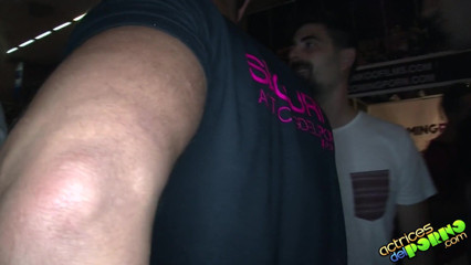 ADP Tube: Fucking among the people of the erotic salon of Barcelona