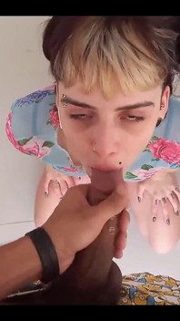 Horny Babe Swallowing Cum for Lunch - Mano Nico