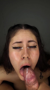 I Play with My Delicious Tongue on His Cock Until He Cums