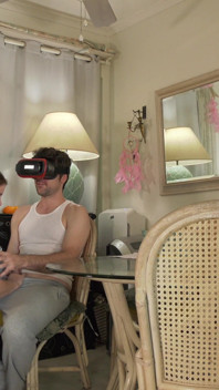 Stepson gets sex while watching VR porn
