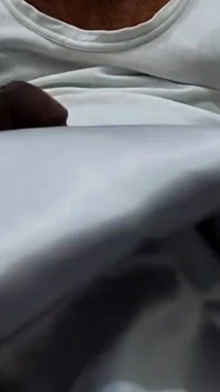 Satynowy jedwabna robota ręczna robota porno - satynowy jedwabisty biały garnitur pocierać dick head (86)