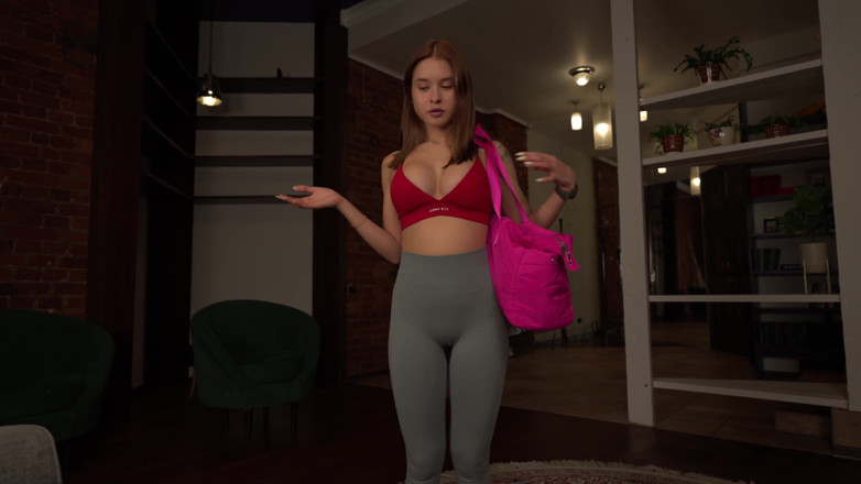 Skye Wood: look Closely at My Ass! - Sexy Trainer Sits on Me...