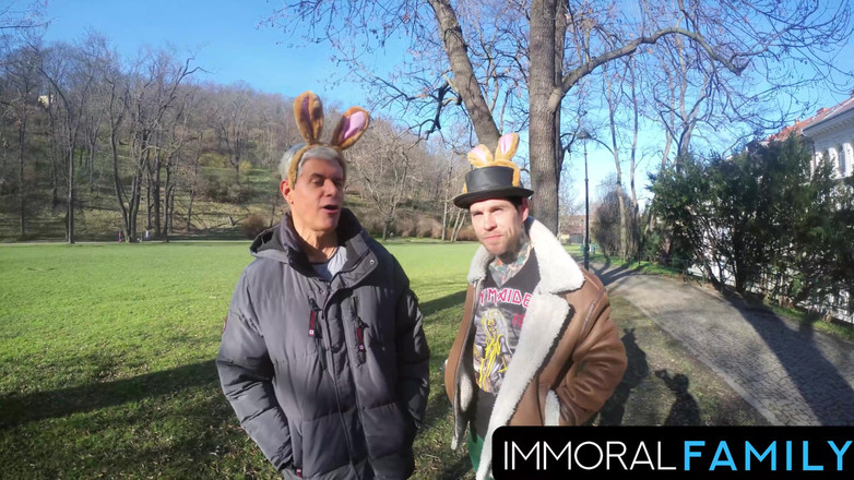 Immoral Family: Katy Rose &amp; Mia Trejsi Easter Egg Hunt Turns Into Double...
