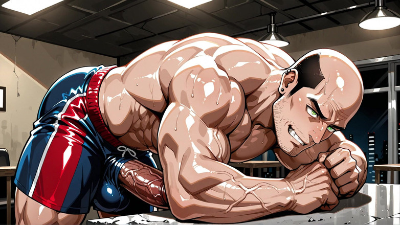 Erotic Man: Ai anime-stijl grote lul mannen
