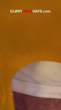 Young Gay at the Gloryhole - His Long Foreskin Drives Me Crazy