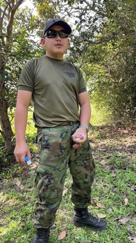 Horny Solider Thai Jerks off & Cums at Work