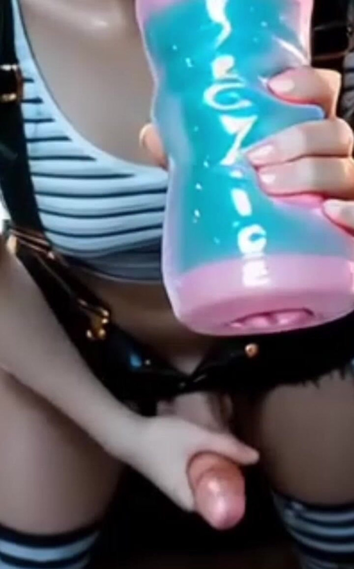 SexxyAnimeTS: Transsexual Masturbates with Her Toy.