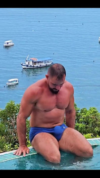 Swim Trunks Full of Dick