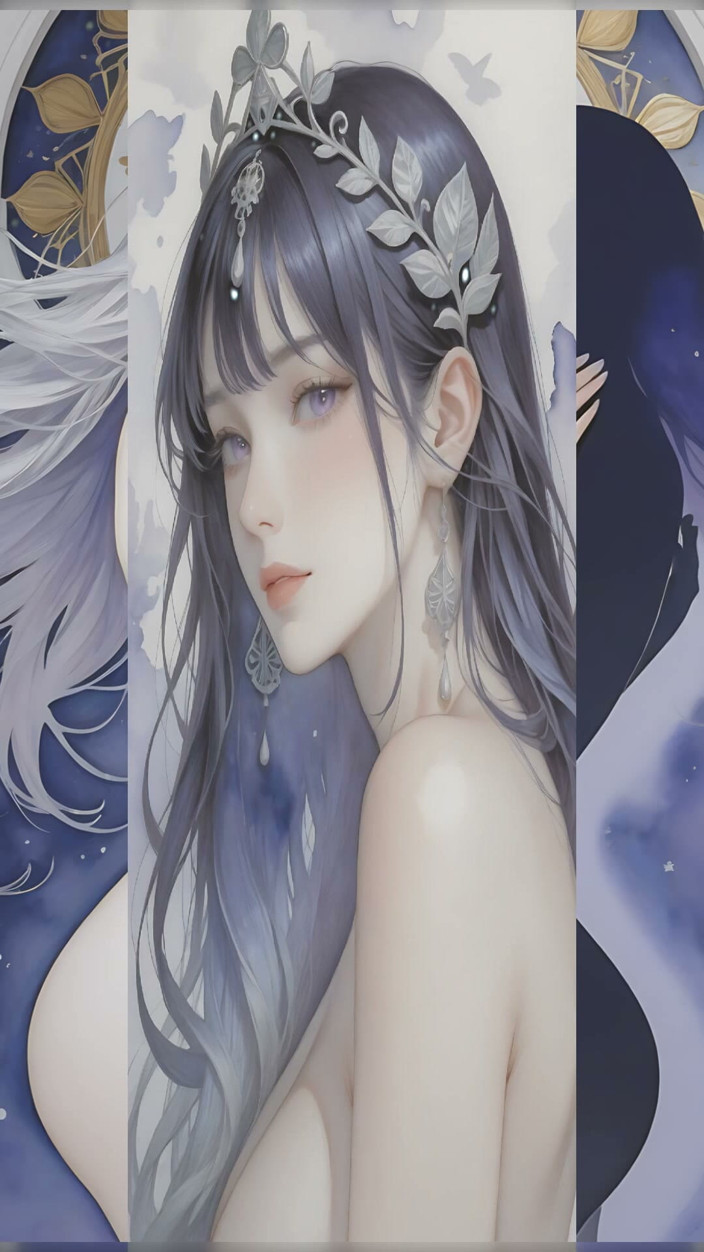LustRender: Silver Outline Against Deep Indigo Night