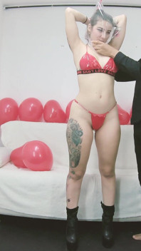 Valentine's Day Breath Play Big Tits