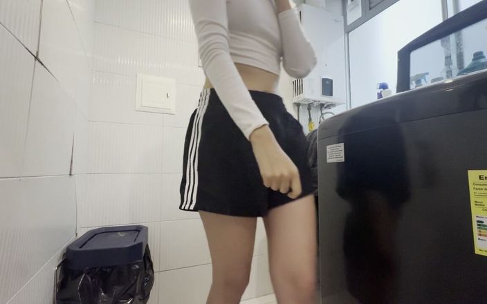 scarlettandc: My Lesbian Stepsister Helps Me Wash My Dirty Clothes
