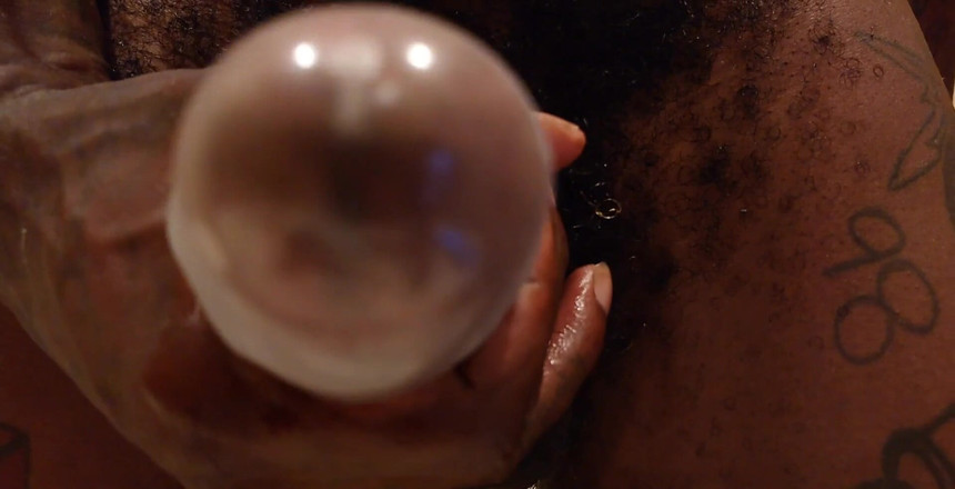 Hallelujah Johnson: Hallelujah Johnson Masturbating solo close up sex toy BBC Masturbating