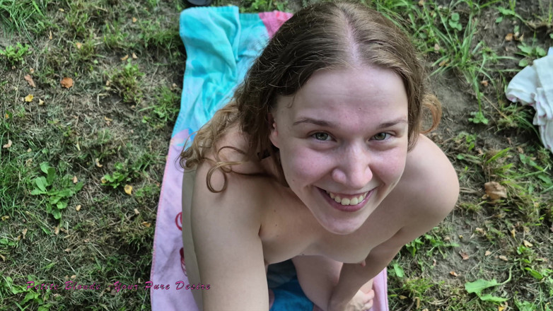 Petite blond your pure desire: After Swimming in the Lake, It's Time for the Best...