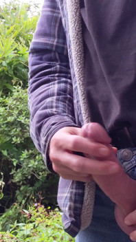 Masturbating Outdoors - Showing off for Neighbours Wearing Jeans Talking Dirty and Cumming - Rockard Stepdaddy