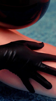 Behaarte beine, nahaufnahme, video, neckt langsam