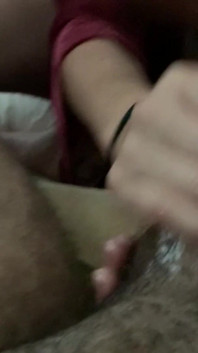 Oiled up BBC Stroking - POV