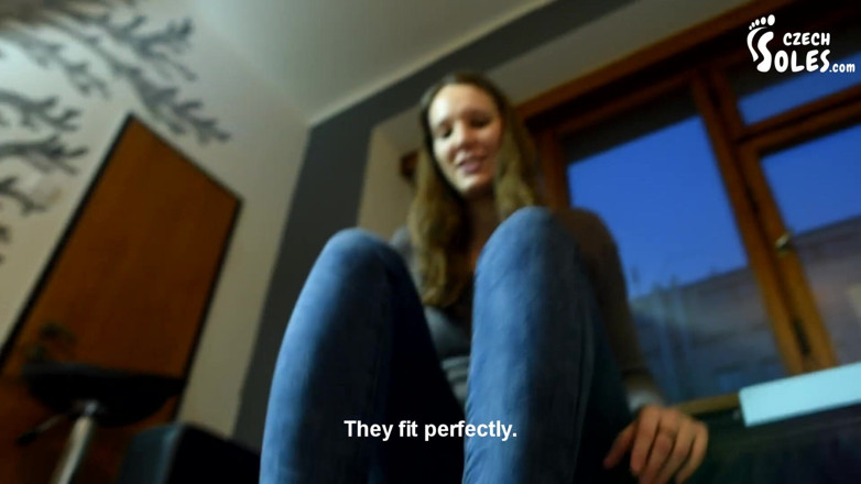 Czech Soles - foot fetish content: Trying high heels on her sexy feet